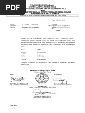 570 Koleksi Contoh Surat Undangan Kegiatan O2sn Terbaik