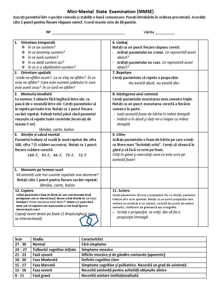 Mini Test de Inteligenta | PDF