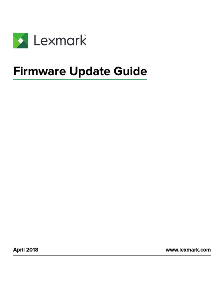Firmware Update Guide: April 2018 | PDF | File Transfer Protocol | Usb ...