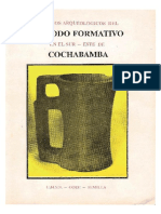 Brockington, Donald y Otro ESTUDIOS ARQUEOLÓGICOS DEL PERIODO FORMATIVO EN EL SUR ESTE DE COCHABAMBA 1995 PDF