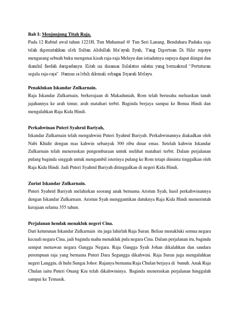 Menjunjung Titah Raja Pdf