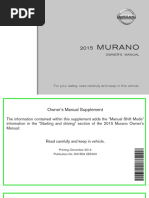 Manual Nissan Murano 2015