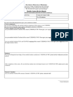 Course Review Form