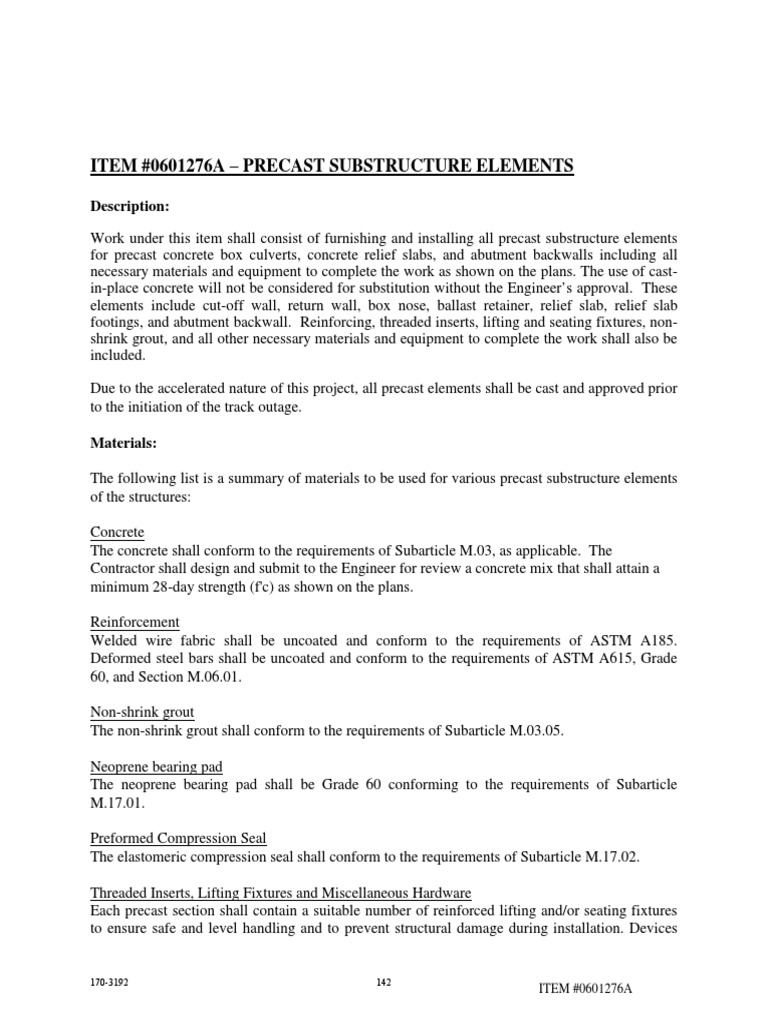 Precast Substructure Elements Guide | PDF | Precast Concrete | Concrete