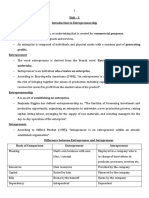 Unit - 1 Introduction To Entrepreneurship Enterprise