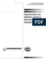Specification For Welded Joints in Machinery and Equipment: AWS D14.4/D14.4M:2005 An American National Standard