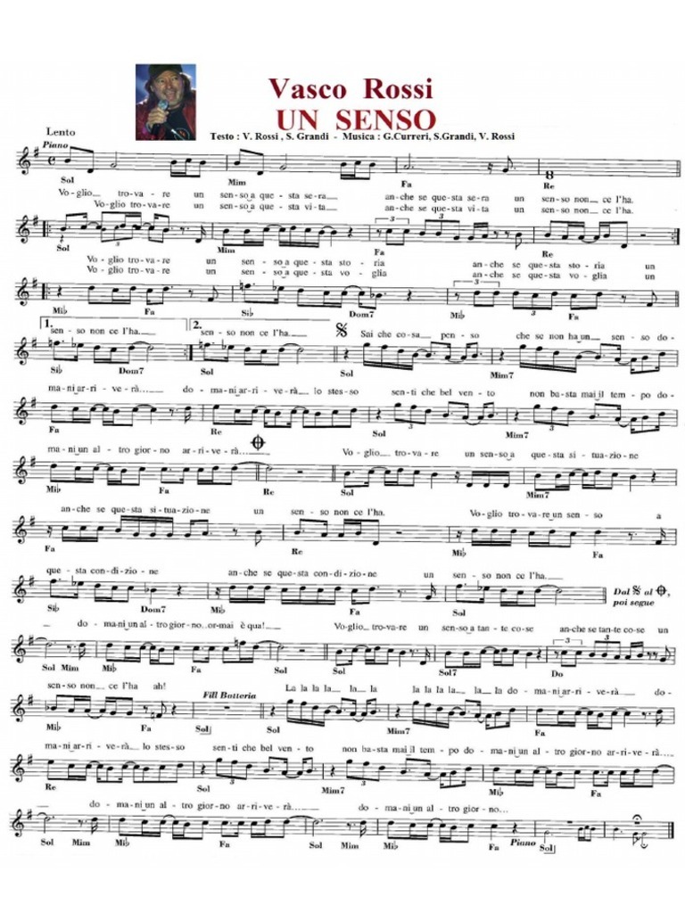 Vasco Rossi Un Senso
