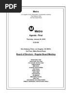 Metro Board of Directors agenda, 1/24/19