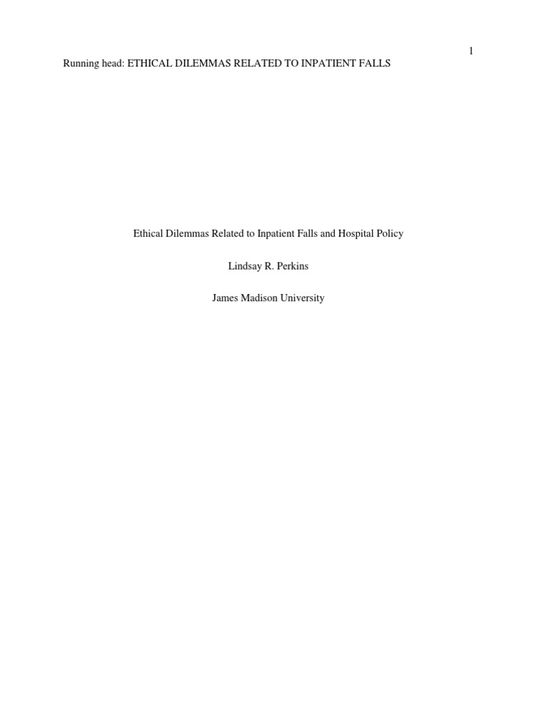 Perkins Ethics Paper Mar17 | PDF | Patient | Hospital