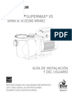 SuperMax vs Variable Speed Manual for Model 343001 Spanish