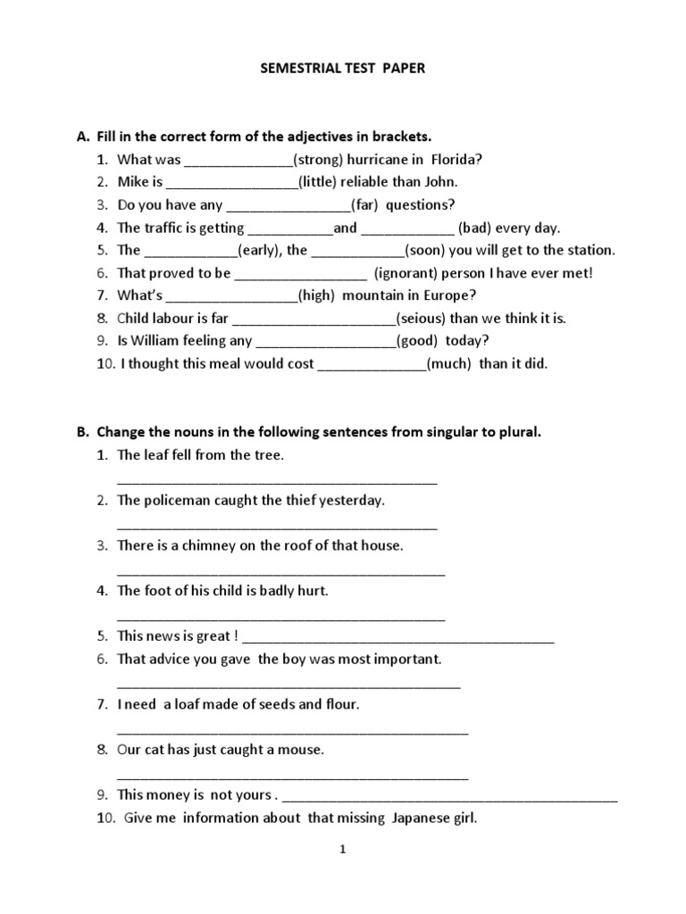 Test Cls6b | PDF | Philology | Language Arts & Discipline