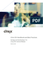 Citrix Vdi Handbook and Best Practices: Xenapp and Xendesktop 7.15 Long Term Service Release