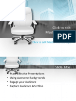 3014 Office Chair Powerpoint Template