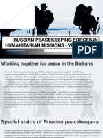 Russian Peacekeepers in the Balkans