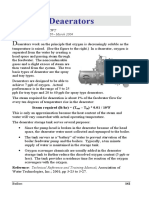 Deaerators: by James Mcdonald, Pe, CWT Originally Published: CSTN - March 2004