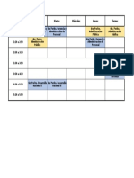 Calendario de Clases