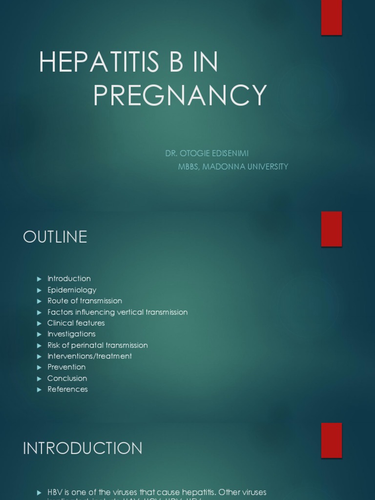 Hepatitis B in Pregnancy | PDF | Hepatitis | Childbirth