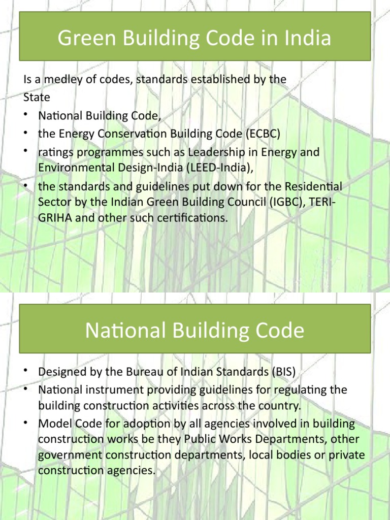 Green Building Code in India PDF Leadership In Energy And
