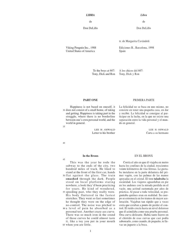 DeLillo, Don Libra XX en SP PDF Naturaleza