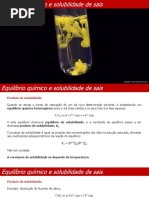 11ano Q 2 3 3 Equilibrioquimicoesolubilidadedesais