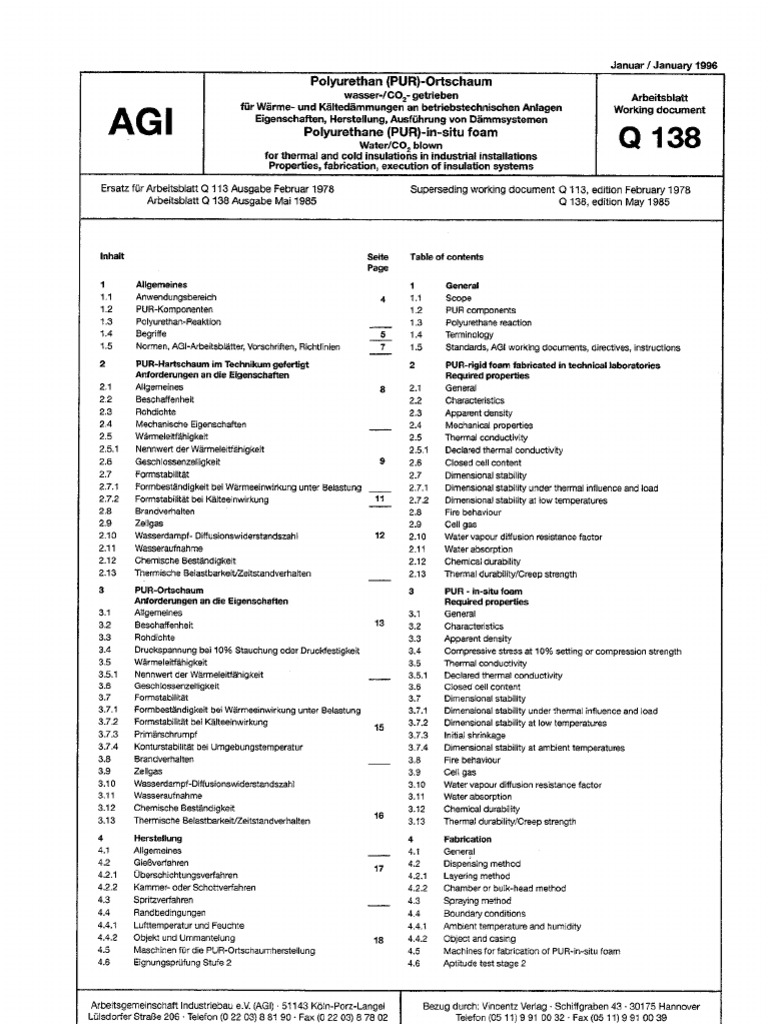 Agi Q 138 Polyurethan Pur