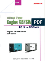 Engine GENERATOR SDG series AIRMAN