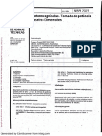 NBR 7021 - Tratores Agrícolas - Tomada de Potencia Traseira - Dimensões PDF