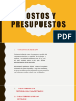 Costos y Presupuestos I