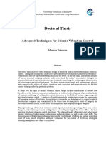 Doctoral Thesis: Advanced Techniques For Seismic Vibration Control