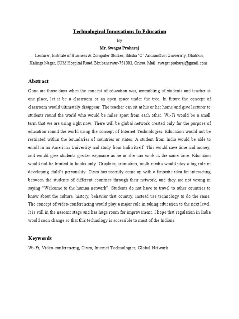 Innovations Transforming Education Globally | PDF | Educational ...