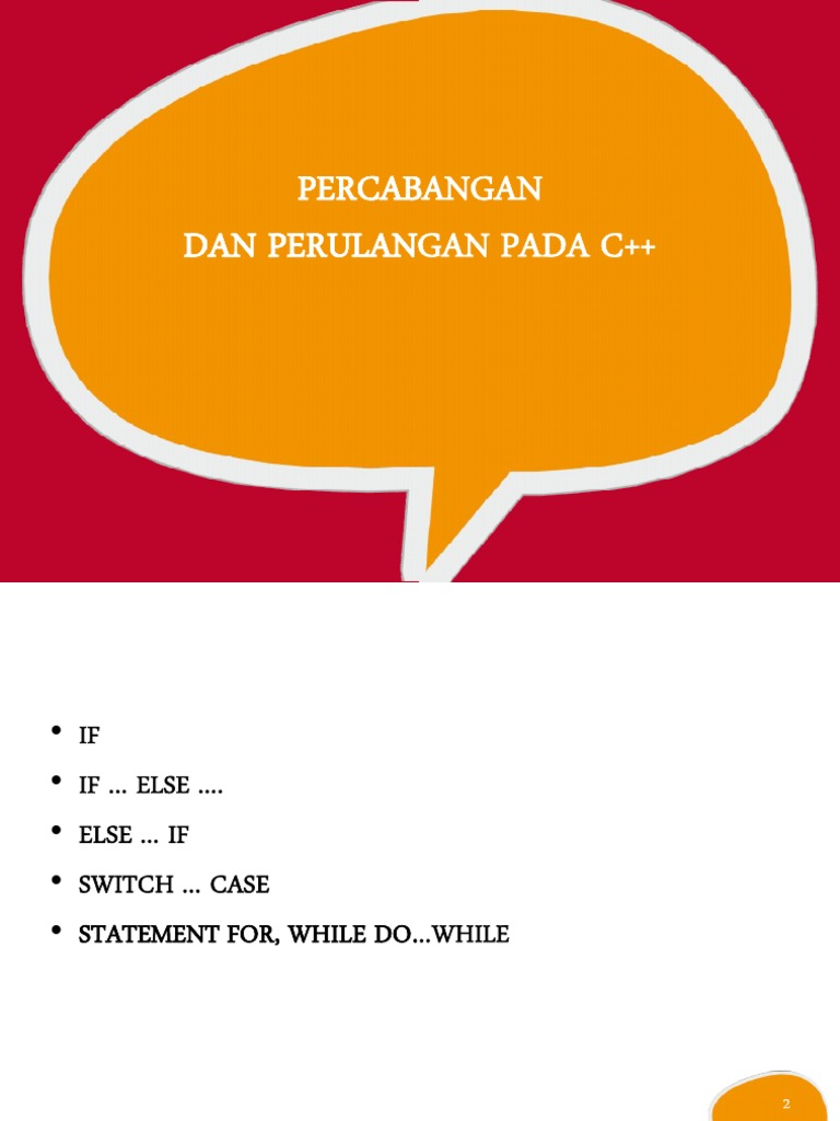 Percabangan Dan Perulangan | PDF