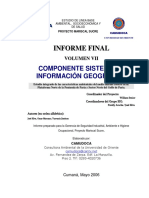 Estudio de Linea Base Ambiental Socioecon Mica y de Salud Proyecto Mariscal Sucre Componente Sistema de Informaci n Geogr Fica-V1