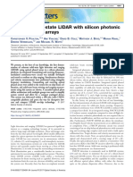 Coherent Solid-State LIDAR With Silicon Photonic Optical Phased Arrays