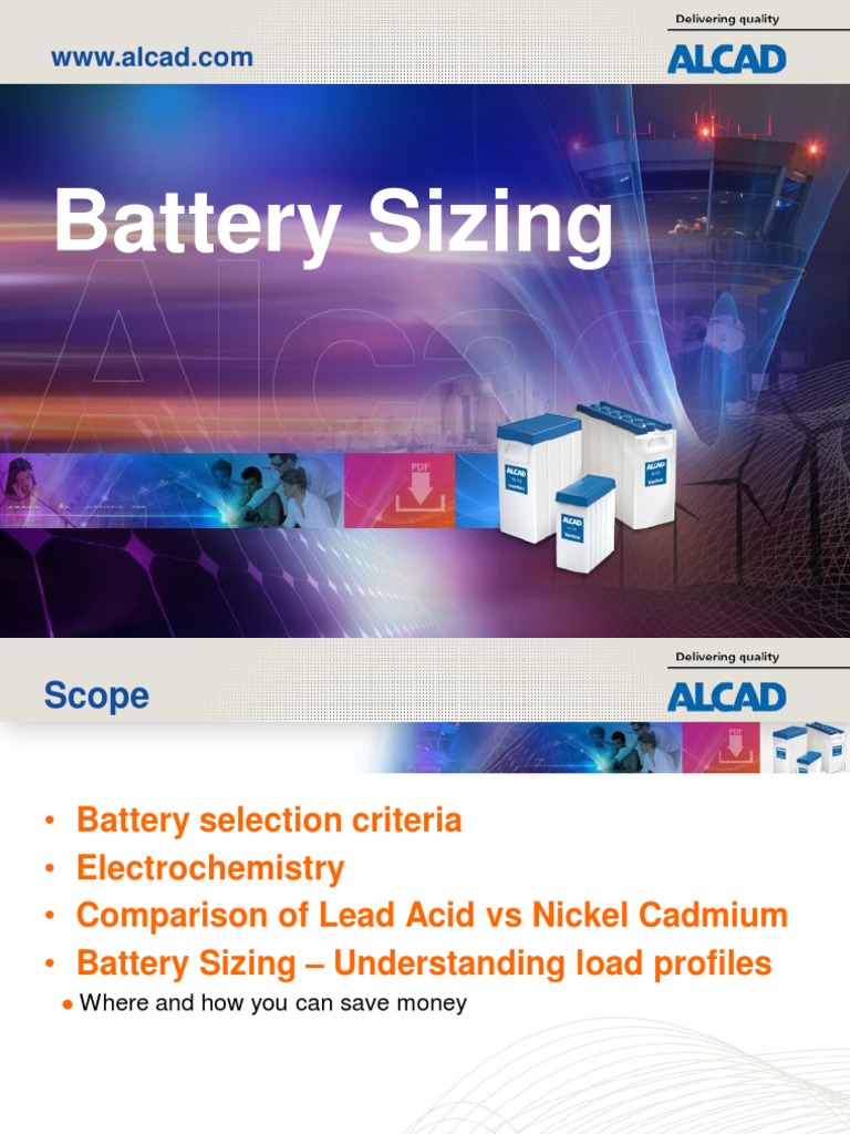 DC Battery Bank Sizing PDF PDF Battery Charger Electrical Equipment