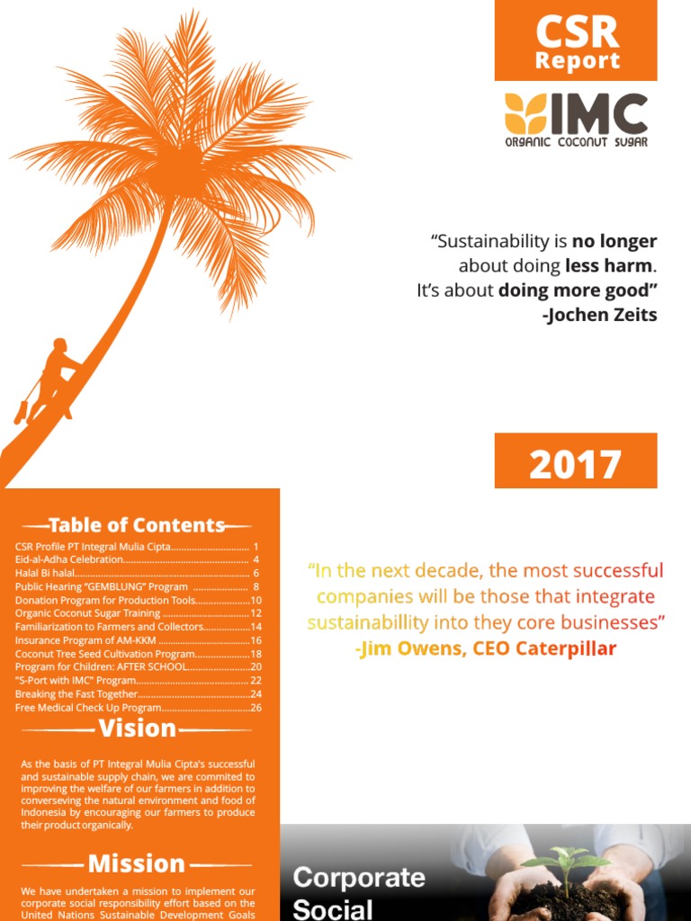 PT Integral Mulia Cipta CSR Report 2017 | PDF