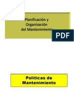 Planificación y Organización de Mantenimiento