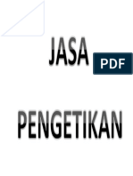 JASA PENGETIKAN