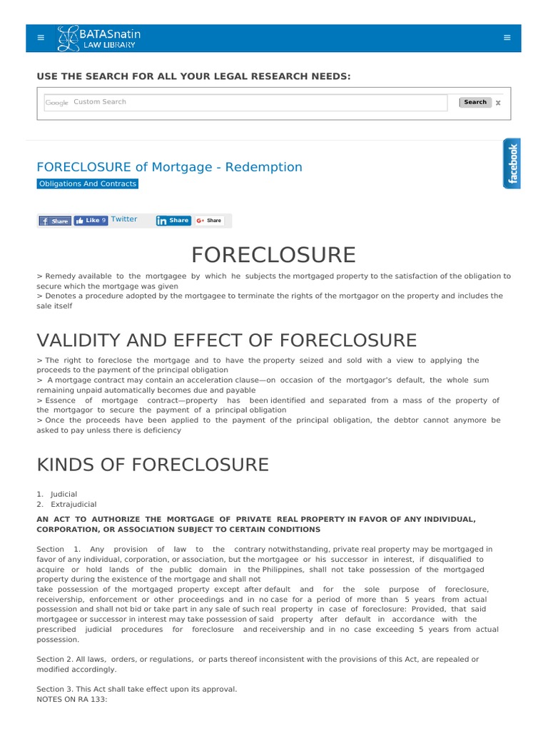 Rule Redemption Period PDF Mortgage Law Security Interest