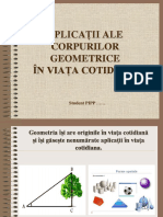 Aplicații Ale Corpurilor Geometrice În Viața Cotidiană