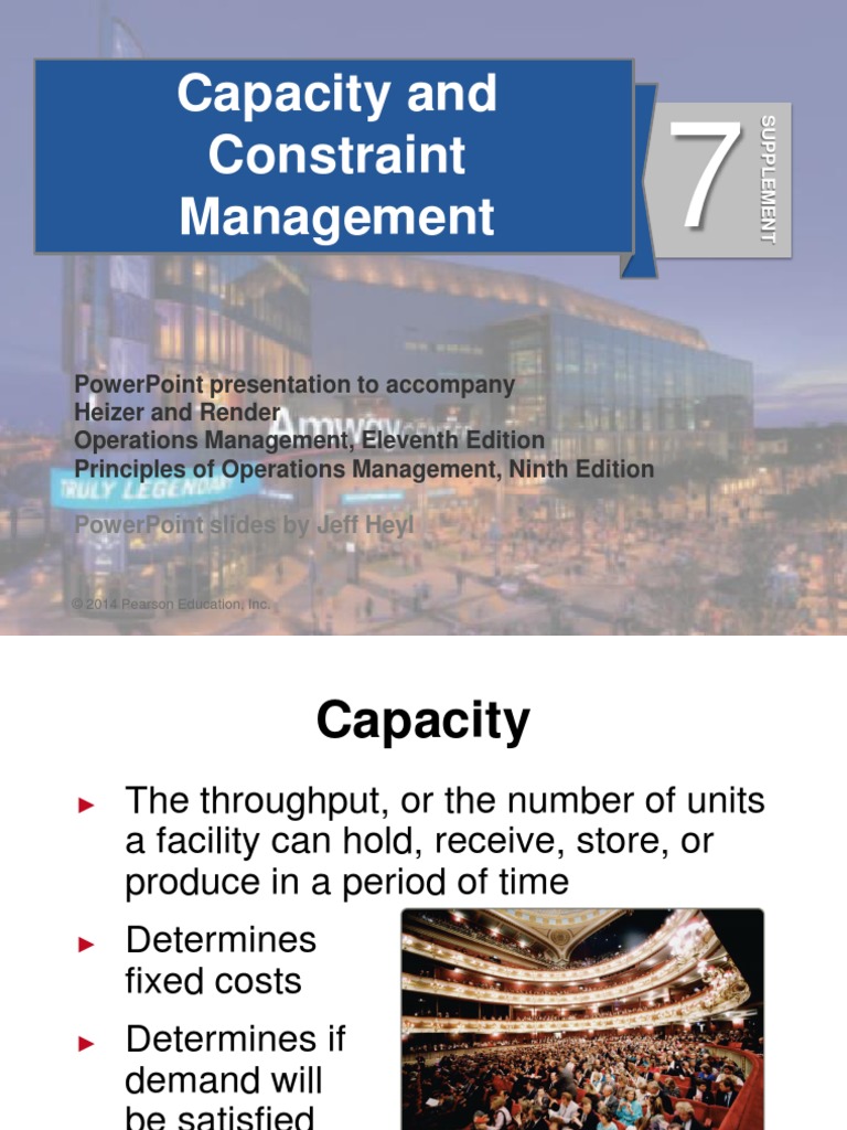 Operations Management - Capacity | PDF | Business Economics | Business