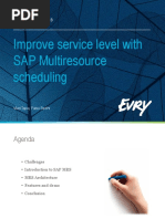 Improving Service Level With Sap Multiresource Scheduling 
