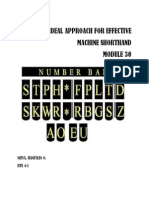 Ideal Approach For Effective Machine Shorthand: Nieva, Haneylen O. BTE 4-1
