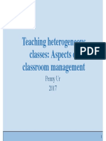 Teaching Heterogeneous Classes - Aspects of Classroom Management Powerpoint by Prof. Penny Ur