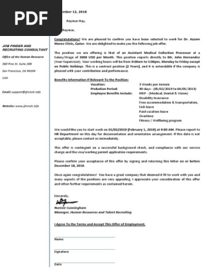 Job Offer 