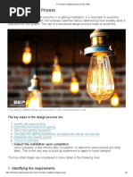 7 Key Steps in Lighting Design Process - EEP