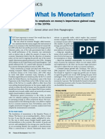 What is Monetarism, Finance & Development, March 2014