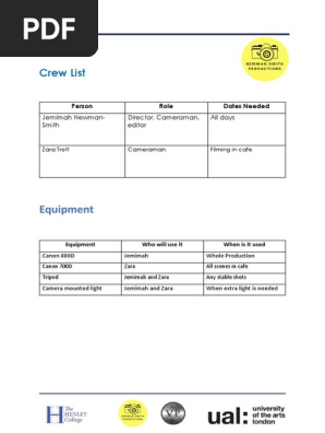 crew list