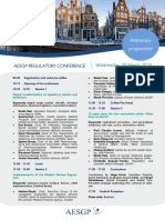 AESGP Regulatory Conference Amsterdam 2019