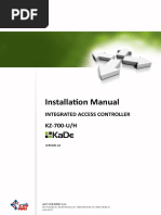 Instalallation Manual Controller KZ 700 U H VSA