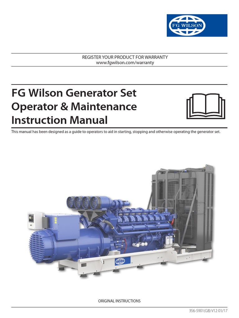 FG Wilson Generator Operation Manual | PDF | Electrical Wiring ...